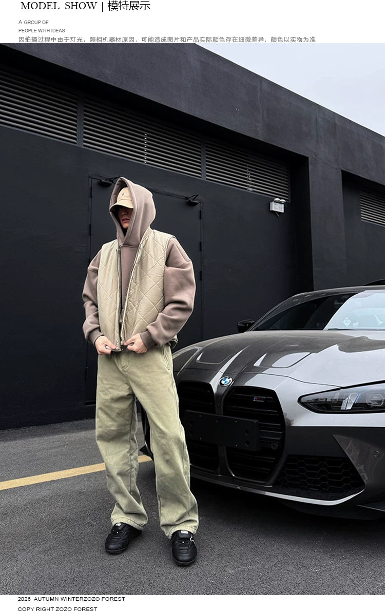 ZOZOFOREST Double-sided Canvas Thermal Vest