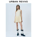 URBAN REVIVO Multi-strap Cotton Sleeveless Dress