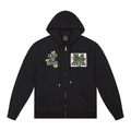 MEDM Natural Elements Large M Fleece Zip Hooded Sweater