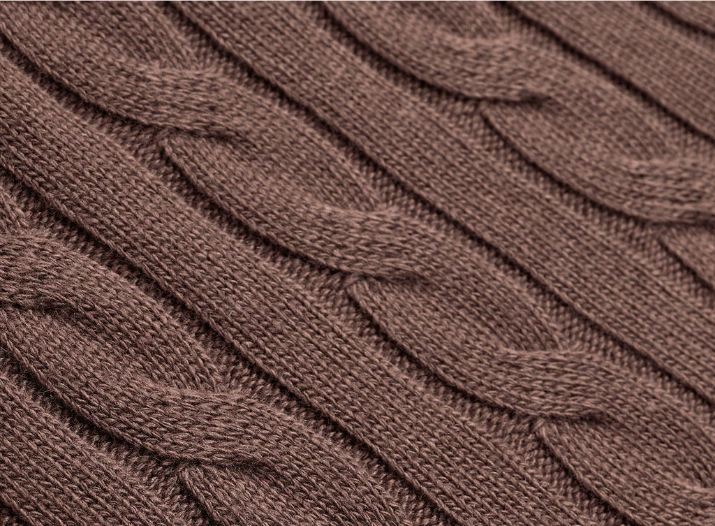 CULTUM Vintage Half-zip Turtleneck Knitted Sweater