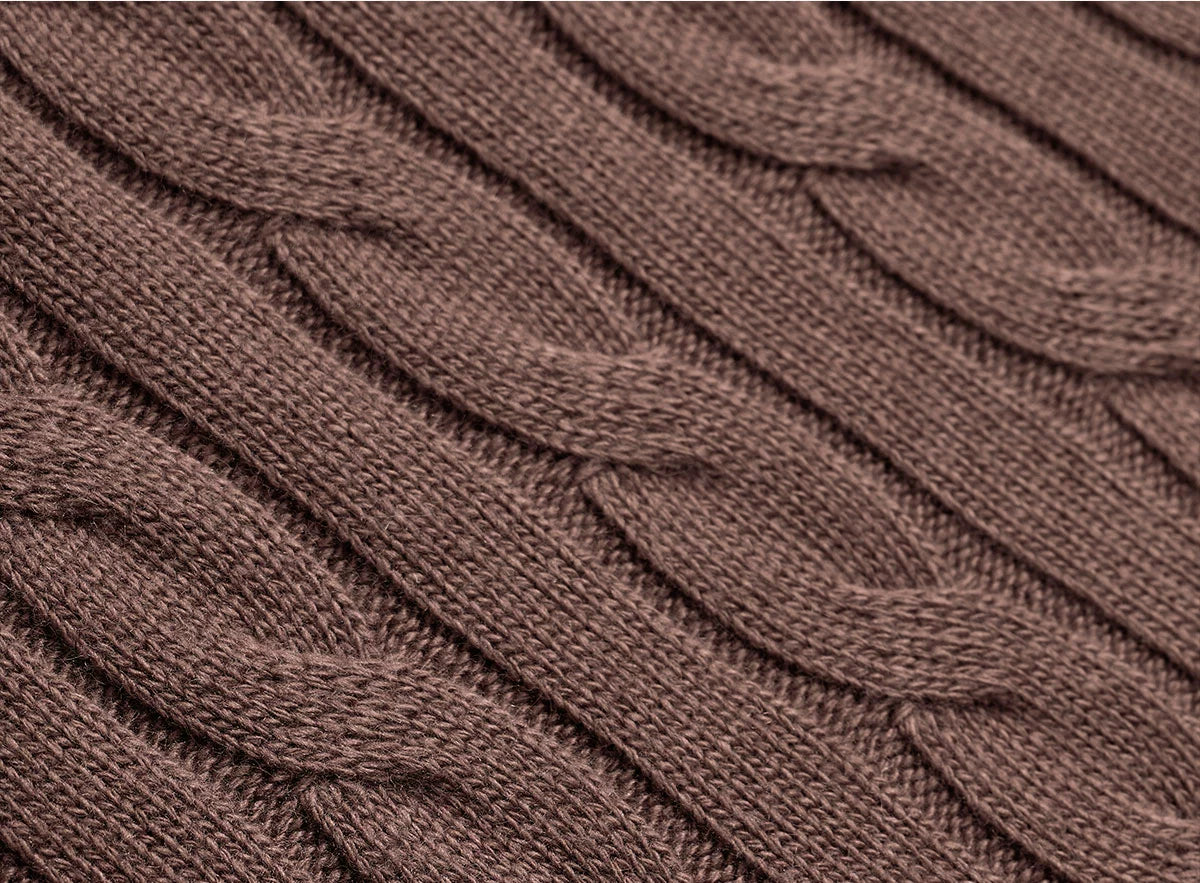 CULTUM Vintage Half-zip Turtleneck Knitted Sweater