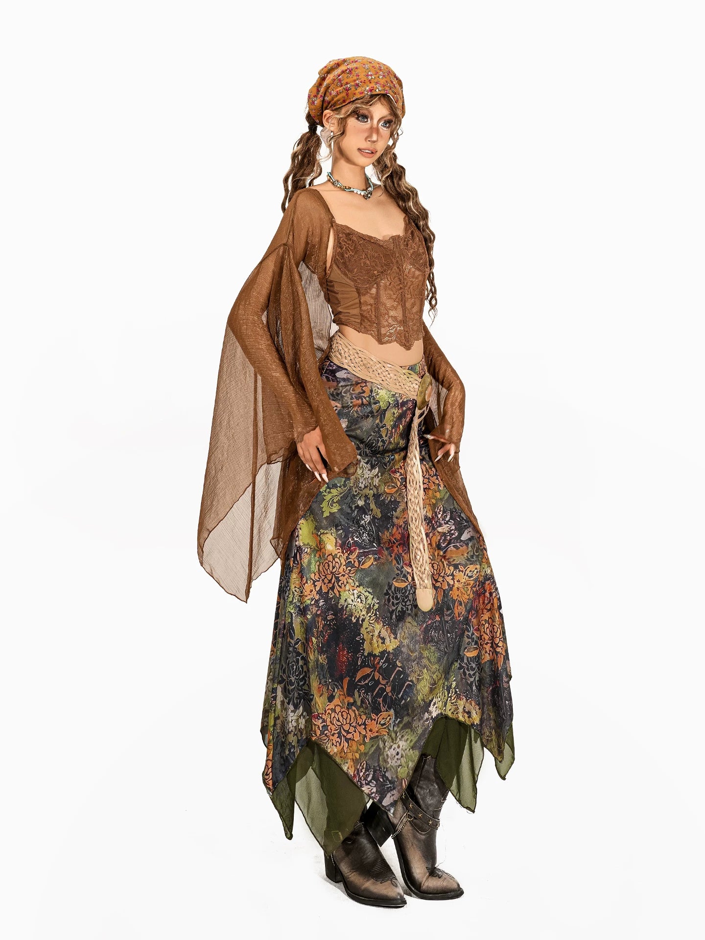 Arielink Irregular Hem Fishtail Skirt