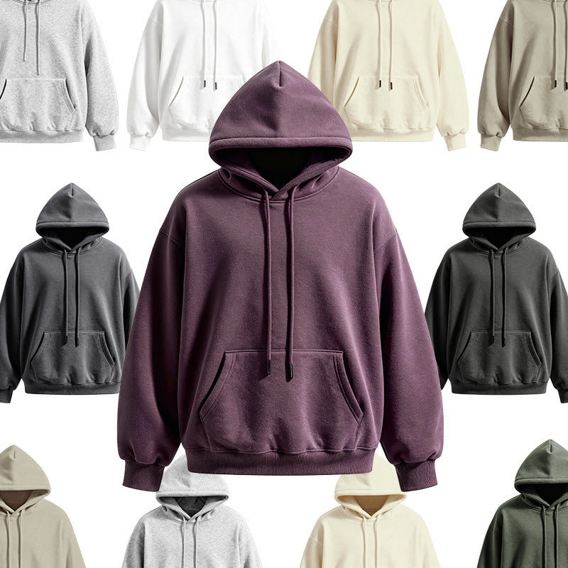 Inflation Casual Versatile Fleece Hooded Sweater