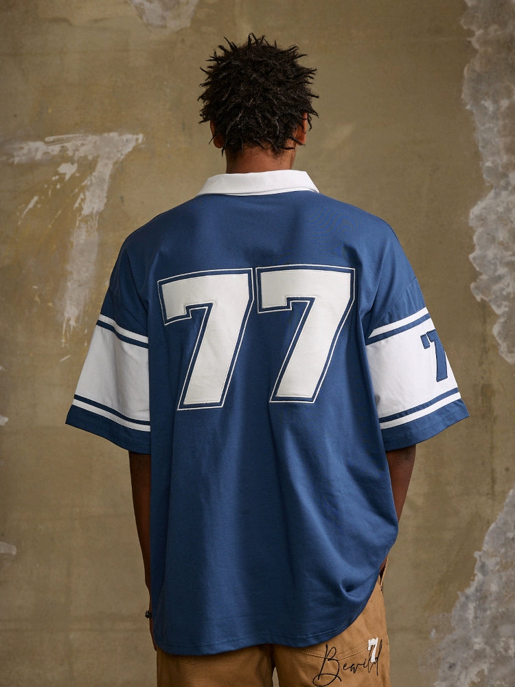 WildX Vintage Stitching Embroidered Polo Tee