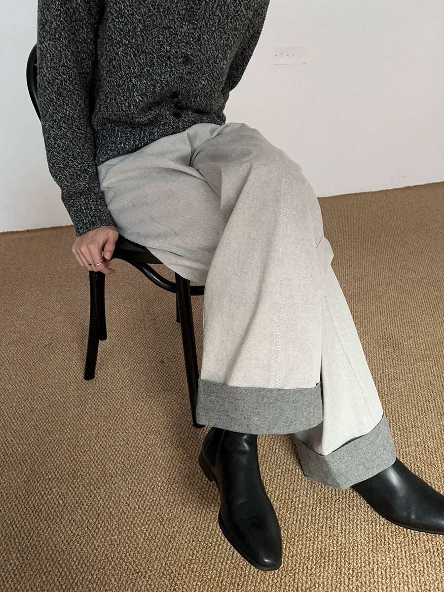 COLN Casual Versatile Flip Jeans