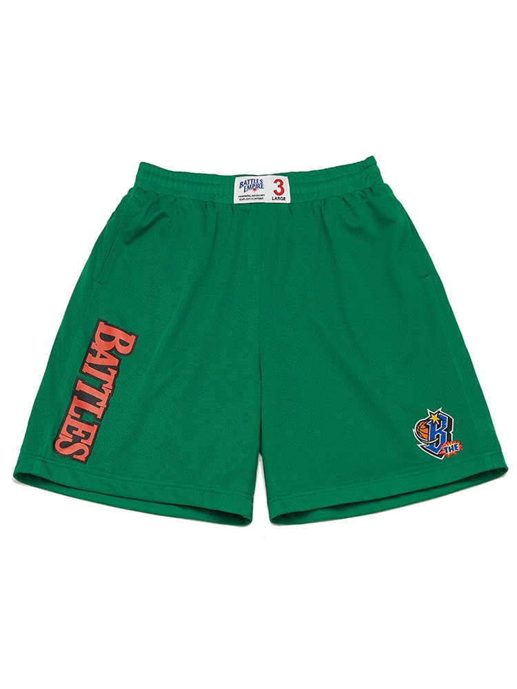 Battles Street Embroidery Printed Basketball Shorts