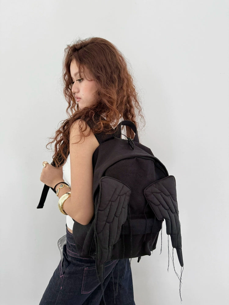 SAUCE Angel Wings Shoulder Canvas Bag