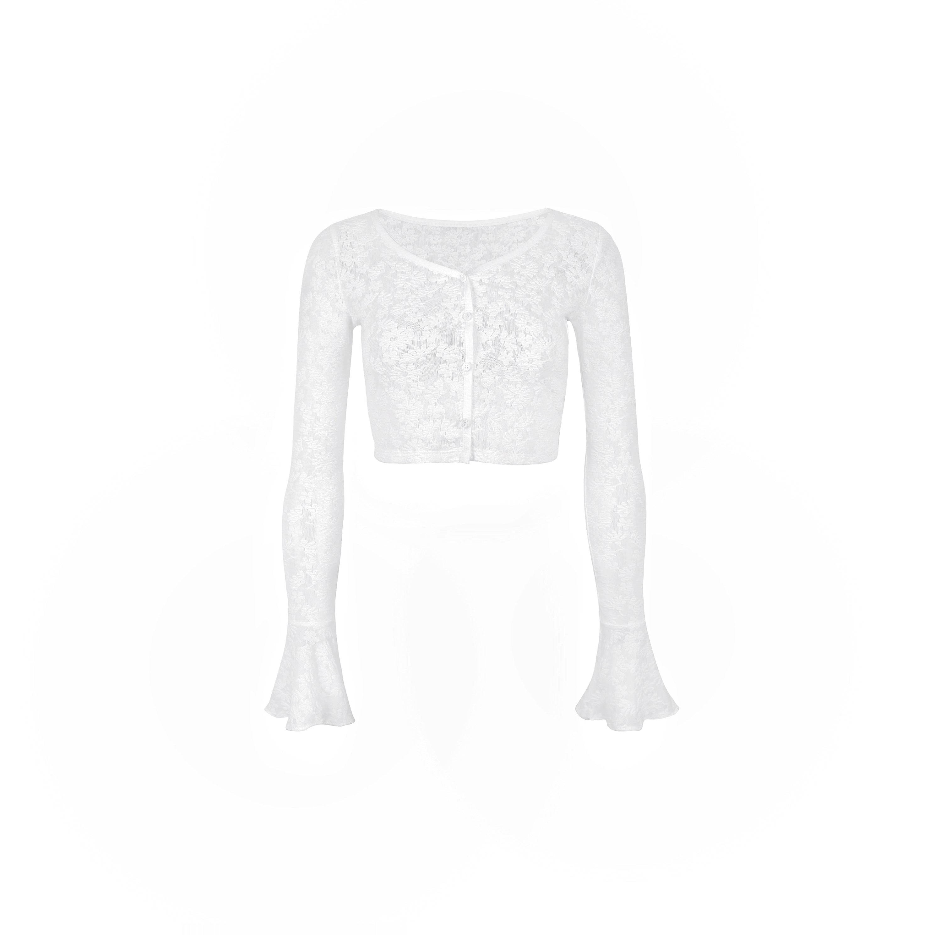 Jim Kennet Lace Stretch Jacquard Cardigan Suspender Dress Set