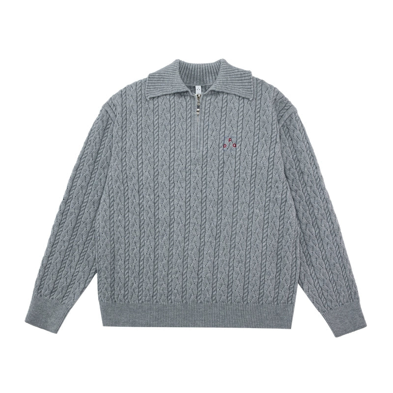 FPA Twisted Lapel Casual Sweater