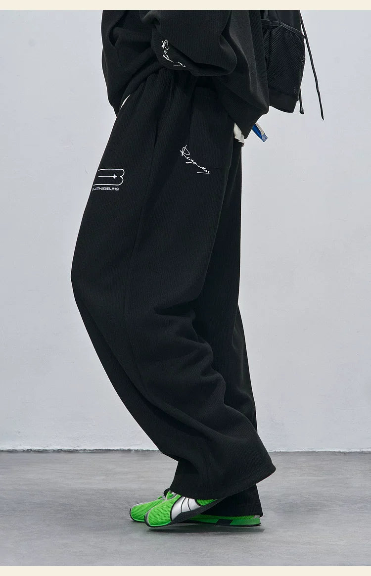 BJHG Red Corduroy Slack Sweatpants