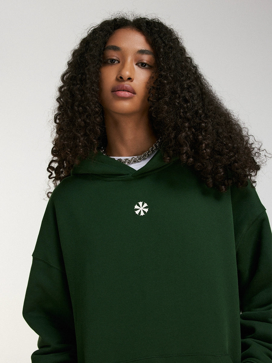 DICETINY Back Logo Three-dimensional Printing Hooded Sweater