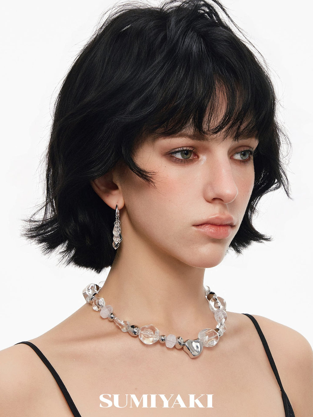 SUMIYAKI Niche High-end Crystal Earrings