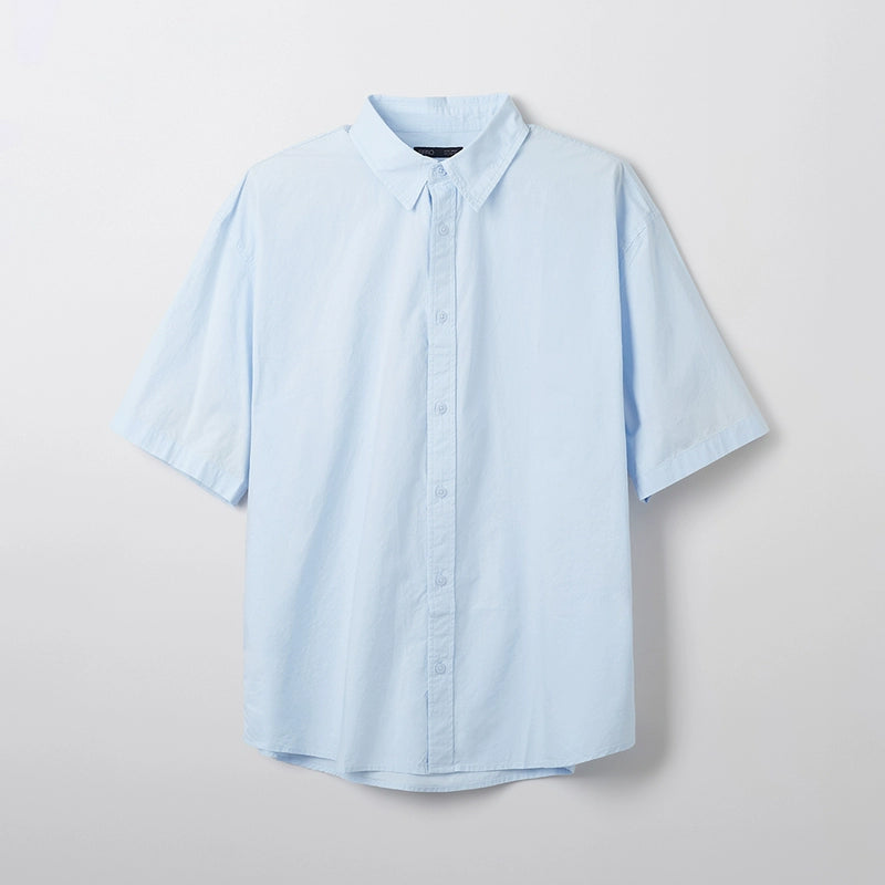SPAO simple casual solid color daily shirt SPYWF24M06