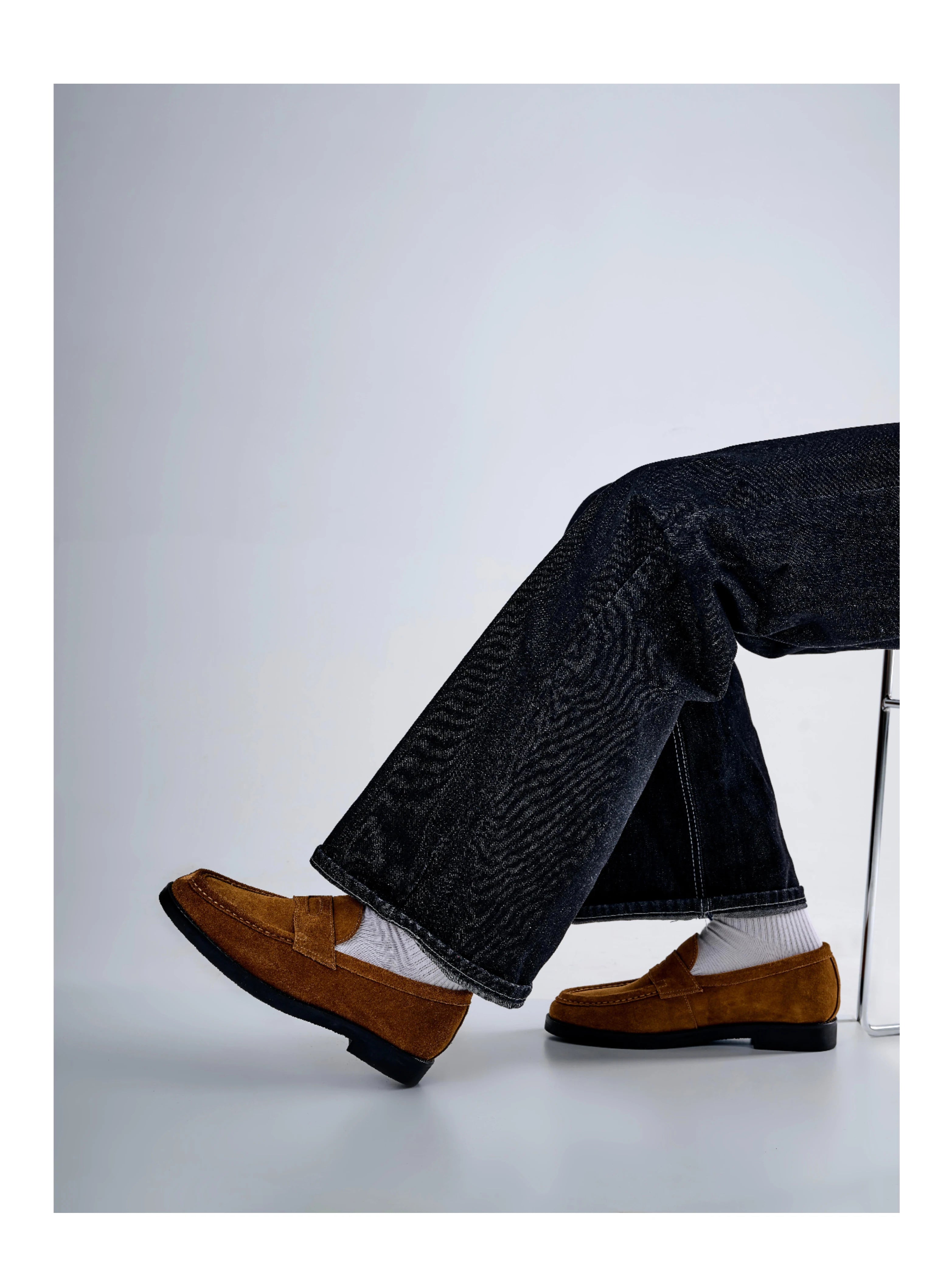 TERRAKOO One-pedal Old Money Style Retro Suede Casual Leather Shoes