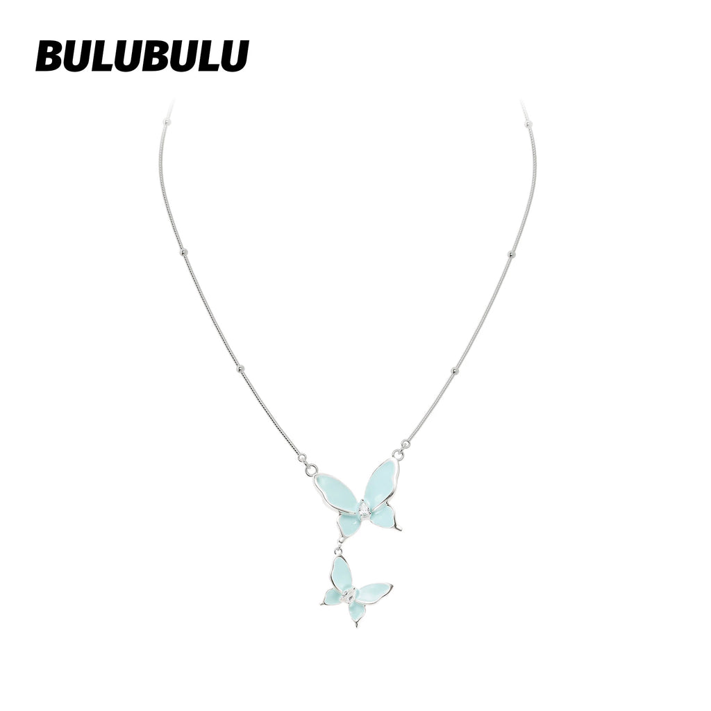 BULUBULU Mint Ice Butterfly Necklace