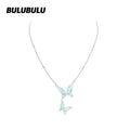 BULUBULU Mint Ice Butterfly Necklace