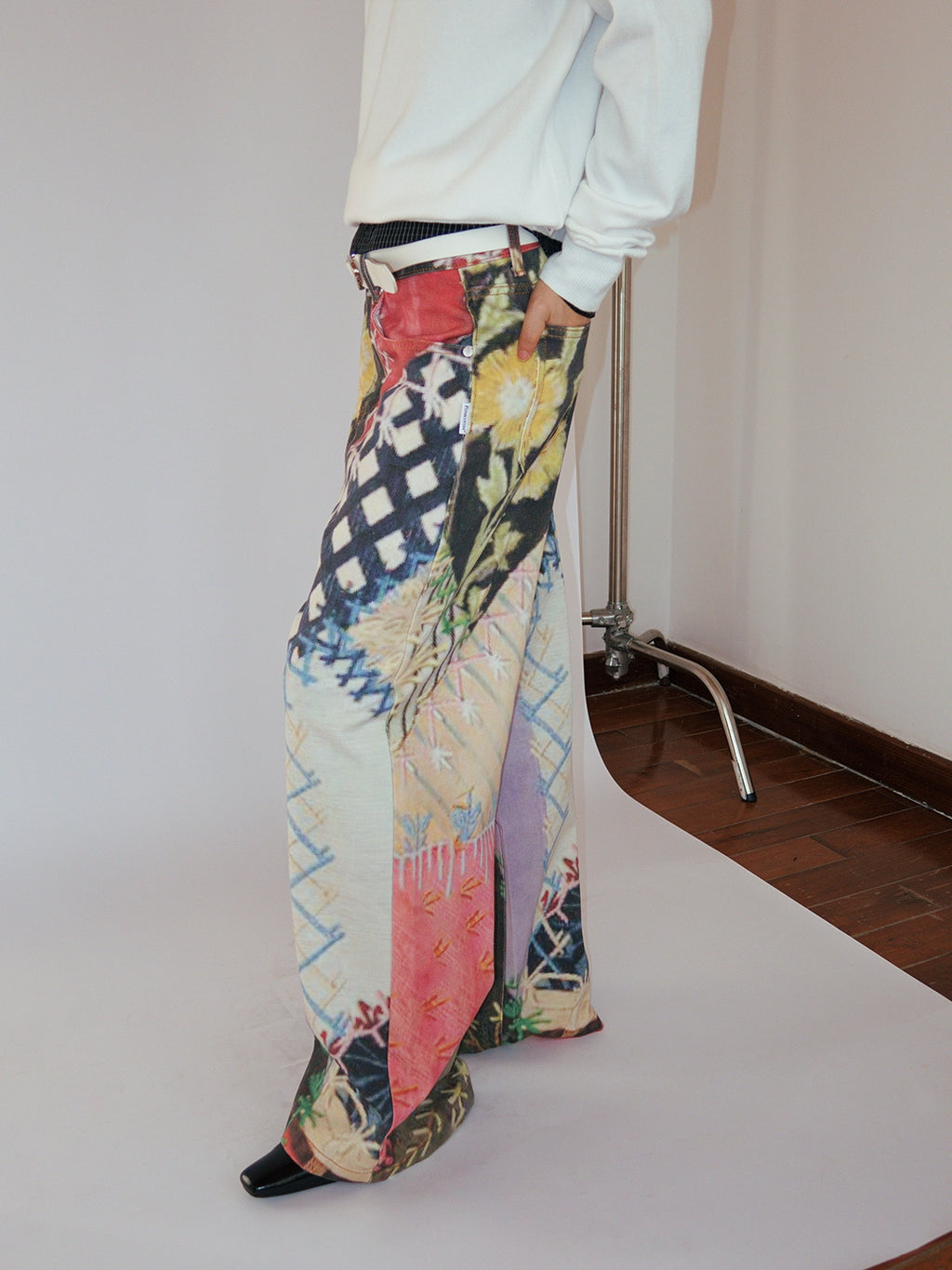 FUNKYFUN Old Collage Baijiapu Twill Casual Pants