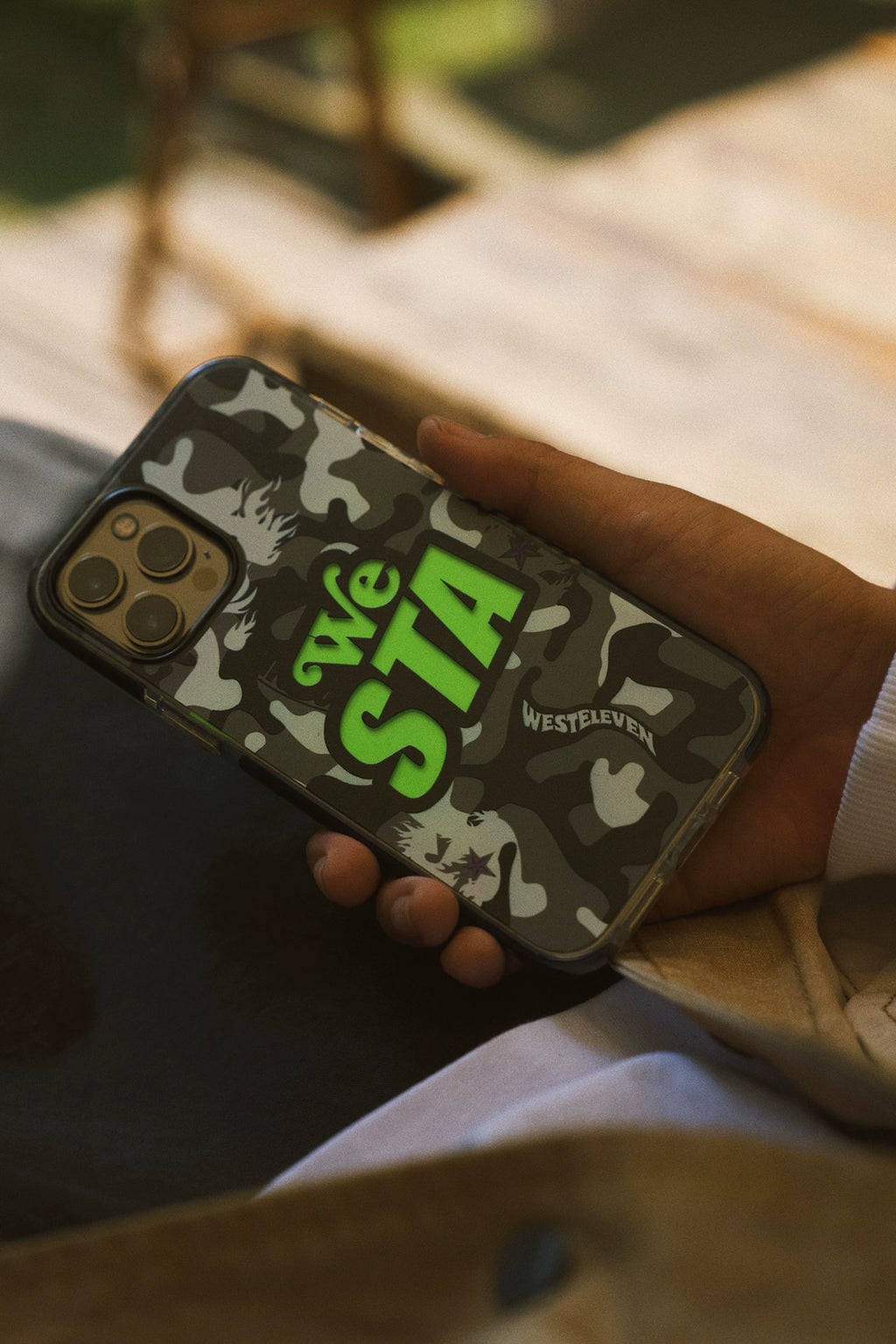 WESTELEVEN Camouflage Luminous IPhone Case
