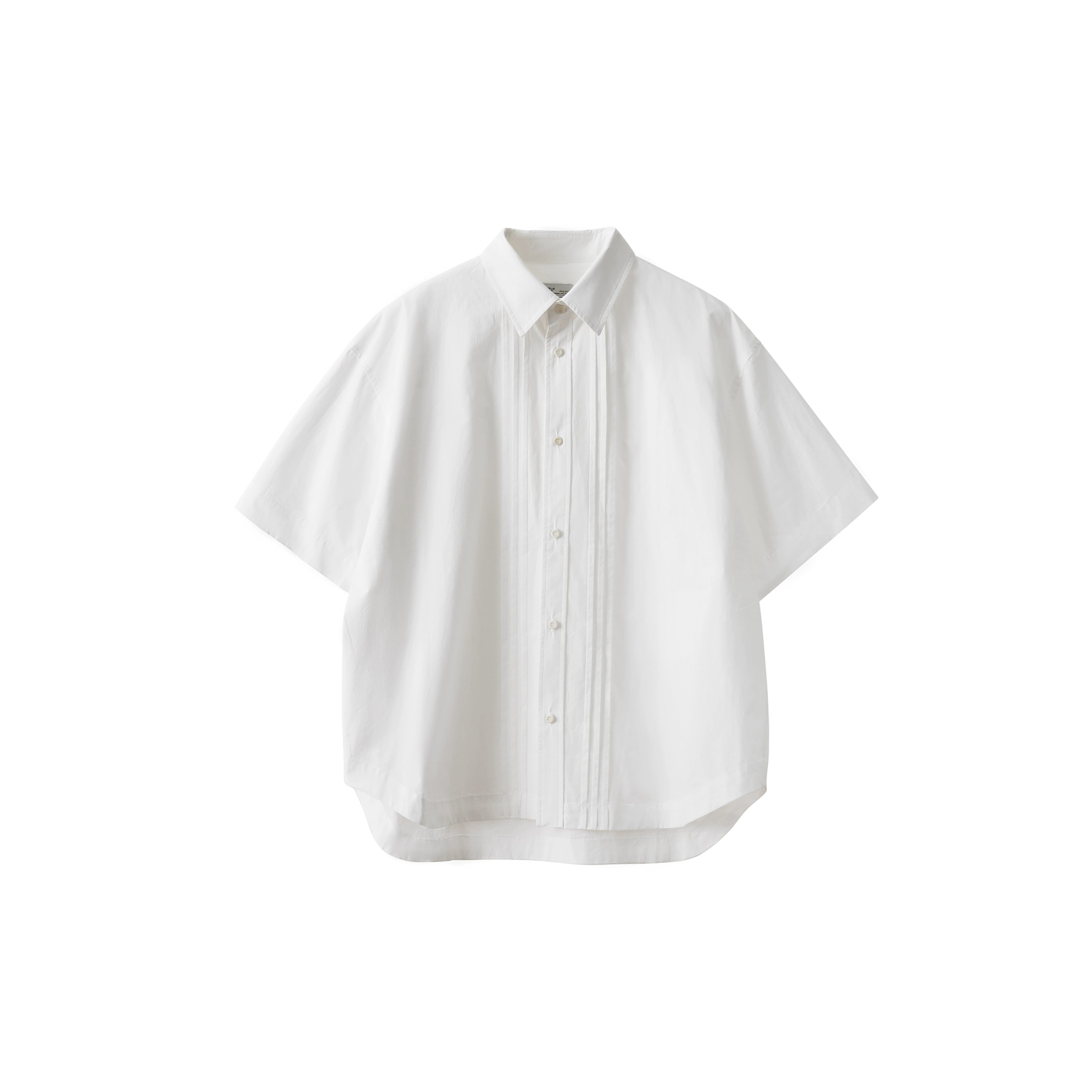 BUTTBILL Commuter Japanese organ pleated cotton Shirt