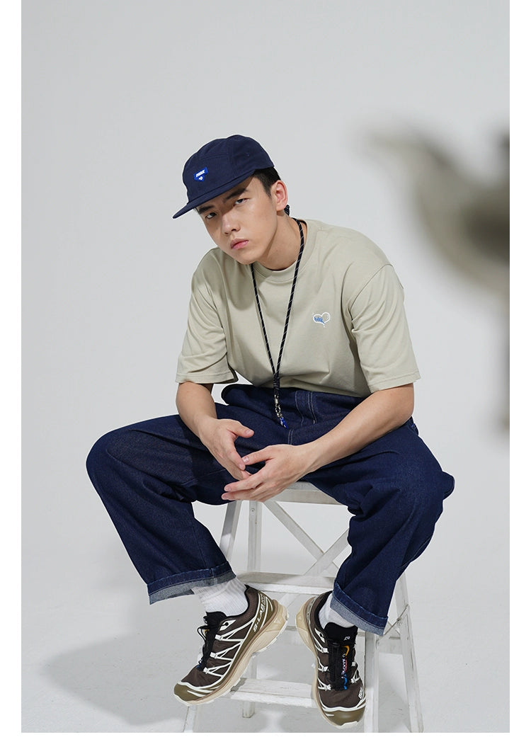 O3PARK Simple Straight Versatile Hugh Jeans