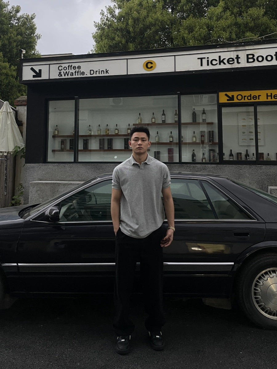 GTAL Simple Lapel Light Business Slim Tee