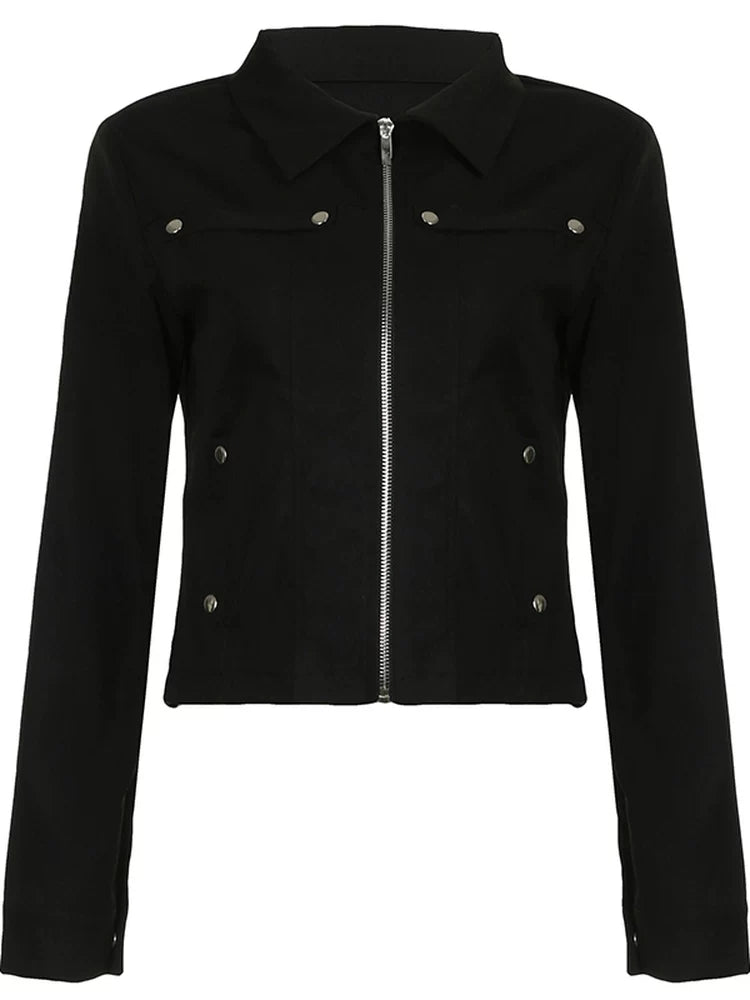 FUNOFF Retro Simple and Versatile Waist Long Sleeves