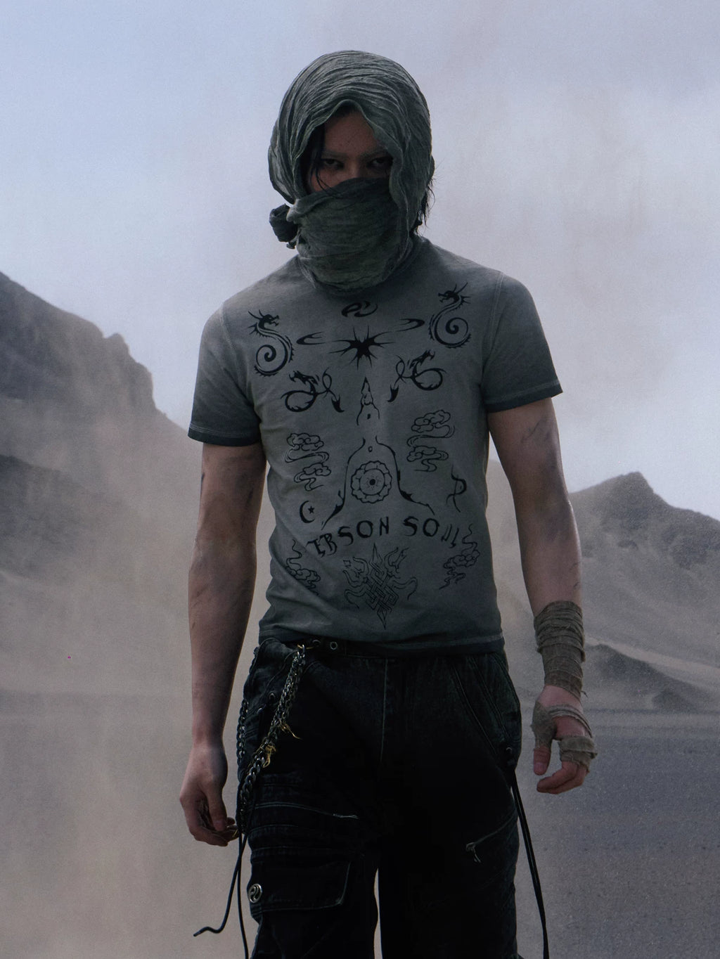 PERSONSOUL * Totem Element Slim Shoulder Tee