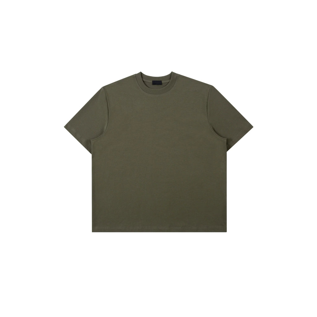 PLUS NO LOGO Small Neckline Short Wide Cool Tee