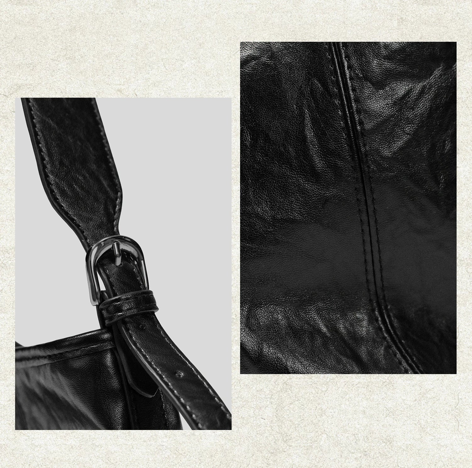 Msmountain Leather Large Capacity Messenger Bag