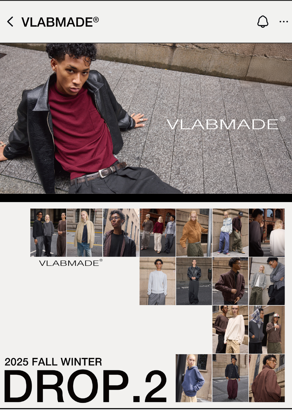 VLABMADE Slack Crew Neck Pocket Long Sleeve Sweater