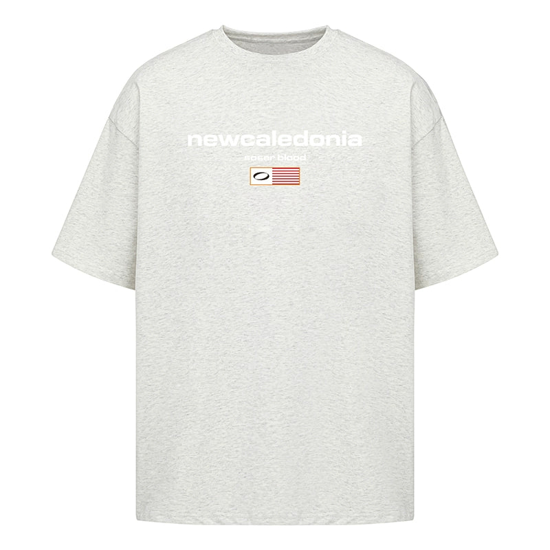 SOSER Retro Guochao Flag Letter Logo Tee