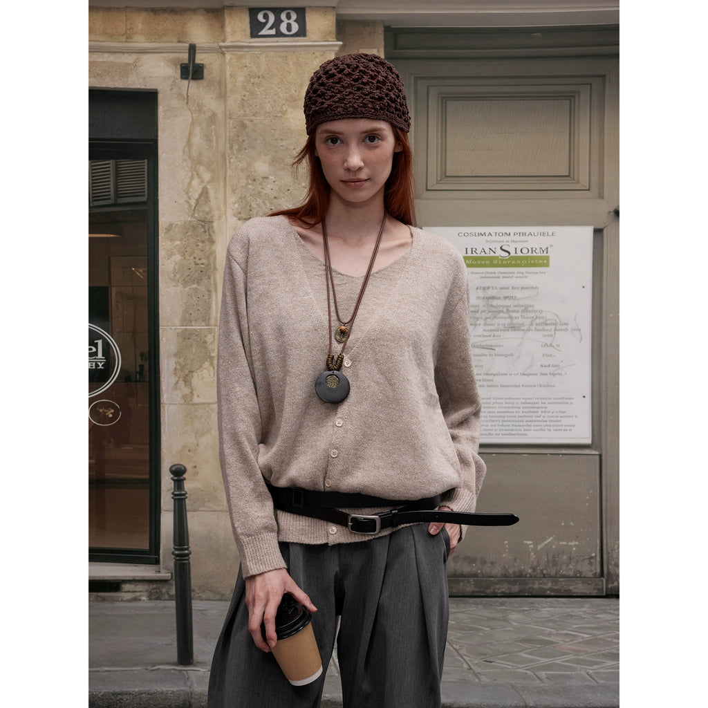 MADWITCH Vintage Premium Fake Two-piece Knitwear