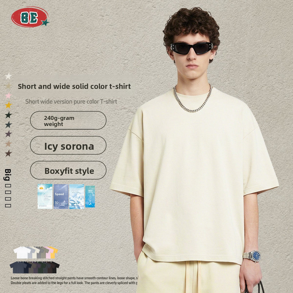 BE Casual Short Wide Versatile Loose Tee