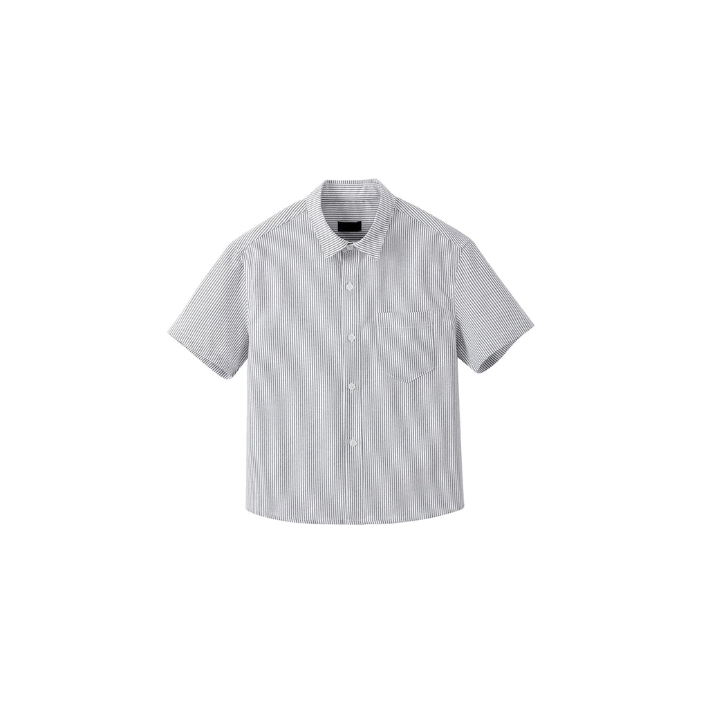 PLUS NO LOGO Striped Short Sleeve Shirt