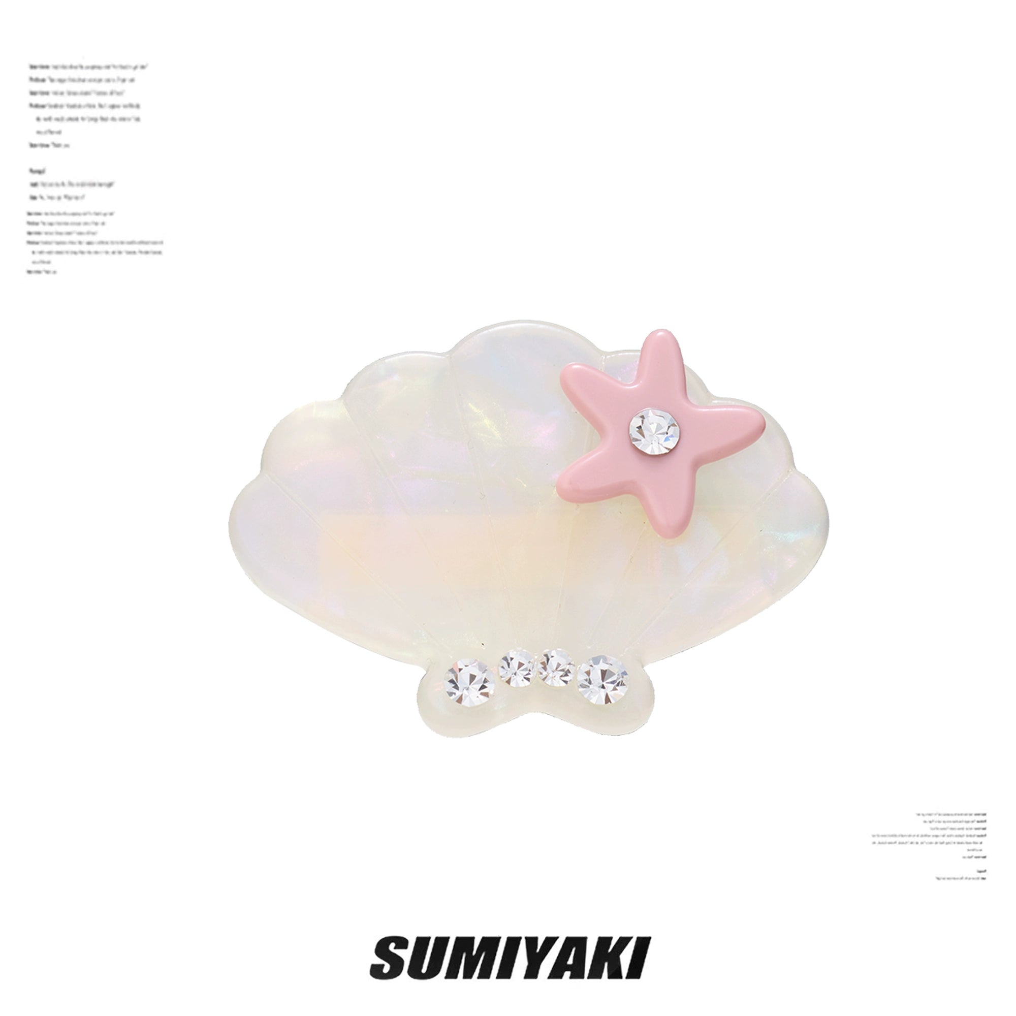SUMIYAKI Acetate Colored Starfish Hairpin