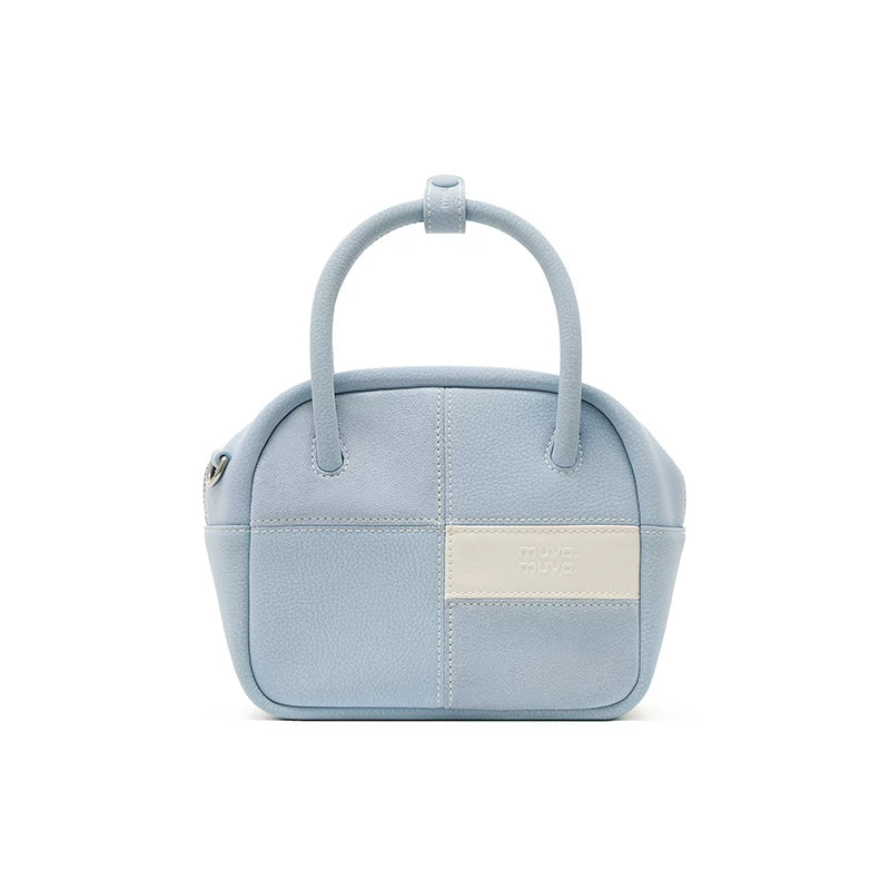 Muva Color Matching Plaid Handbag