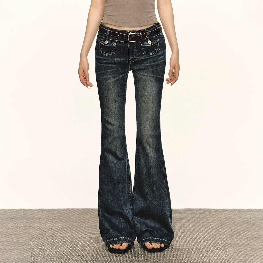 Ariseism Vintage Low-rise Pull Jeans