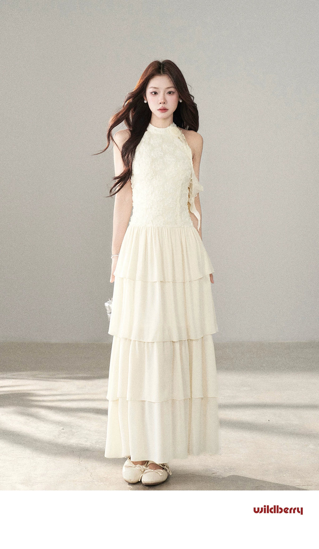 Wildberry Neck Waist Temperament Dress