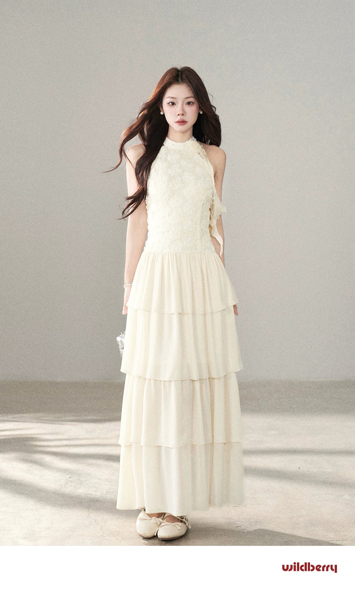 Wildberry Neck Waist Temperament Dress