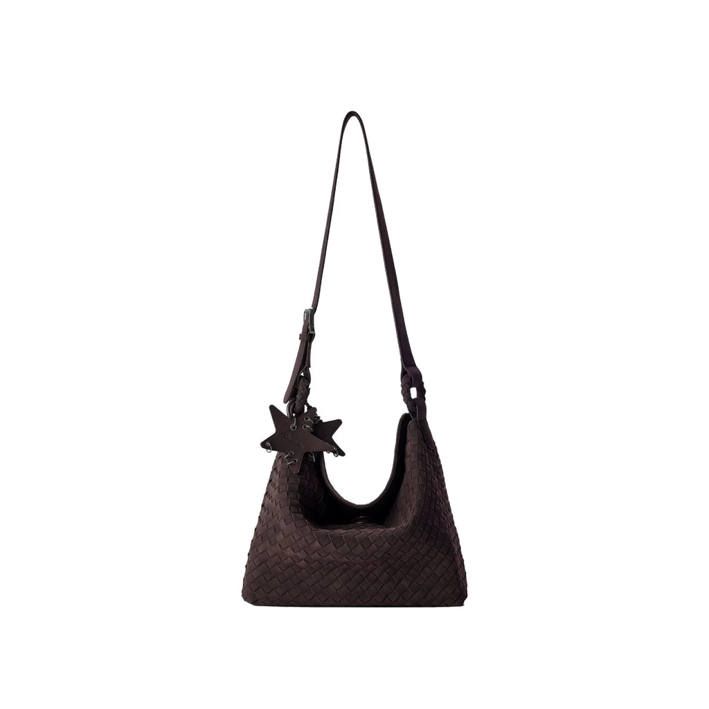 ECODAY Suede Woven Bag Large Capacity Tote Bag
