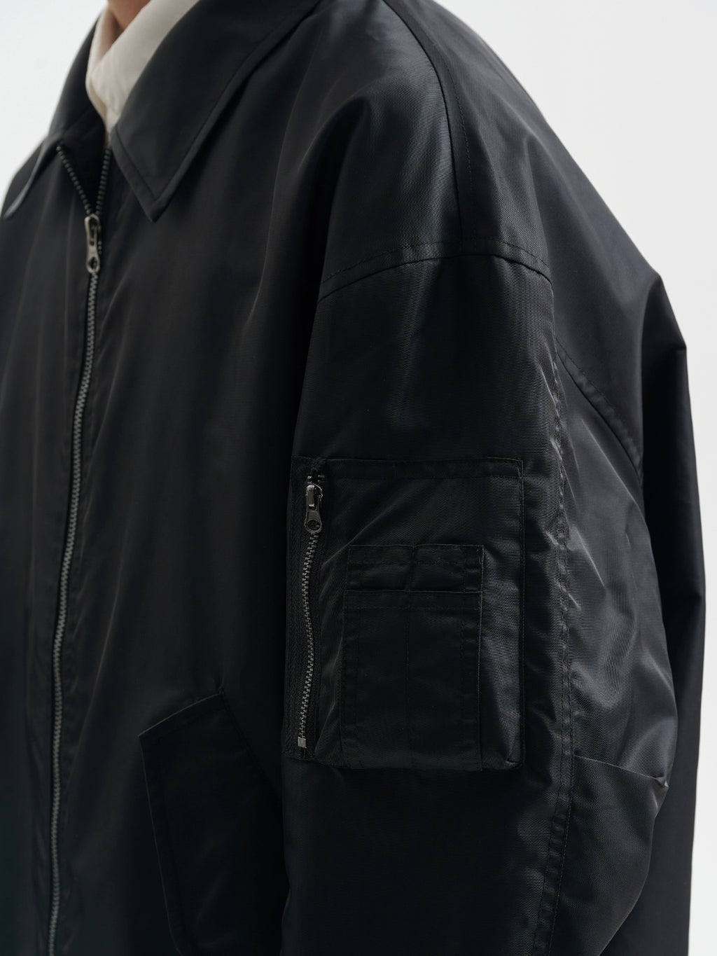 BUTTBILL Vintage Loose Silhouette Flight Jacket