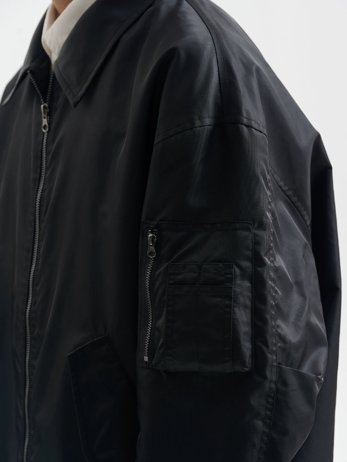 BUTTBILL Vintage Loose Silhouette Flight Jacket