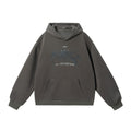 JHYQ Retro Beaded Dark Bat Print Hoodie
