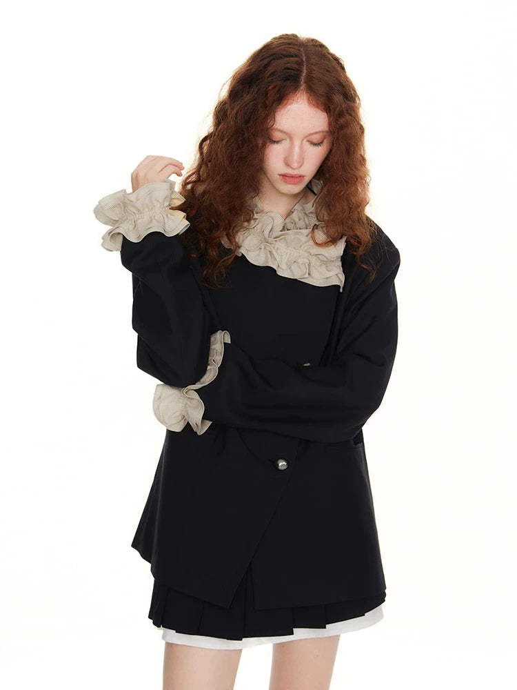 SUREENOUGH Vintage Lace Blazer