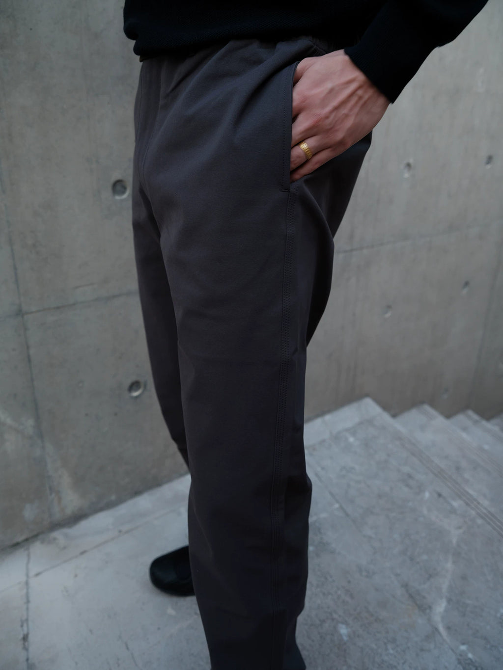 GTAL Casual Straight Embroidered Trousers