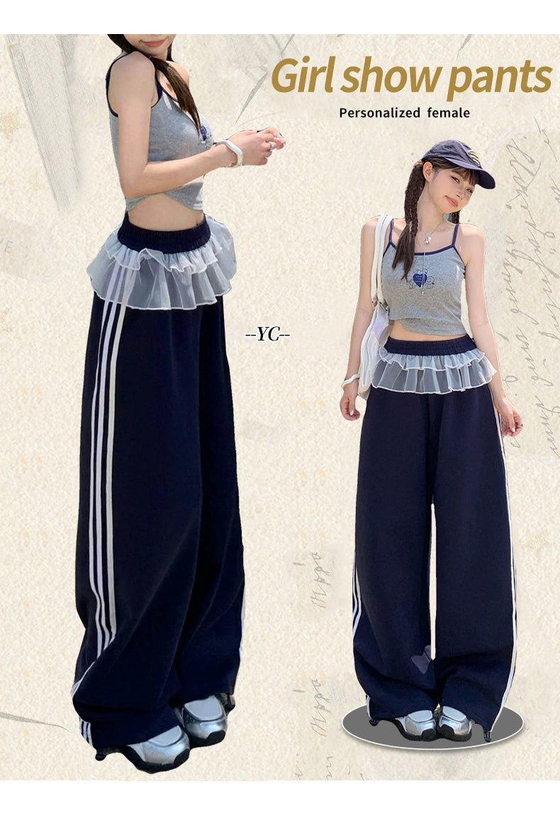 KPSR Vintage Loose Wide Leg Casual Pants