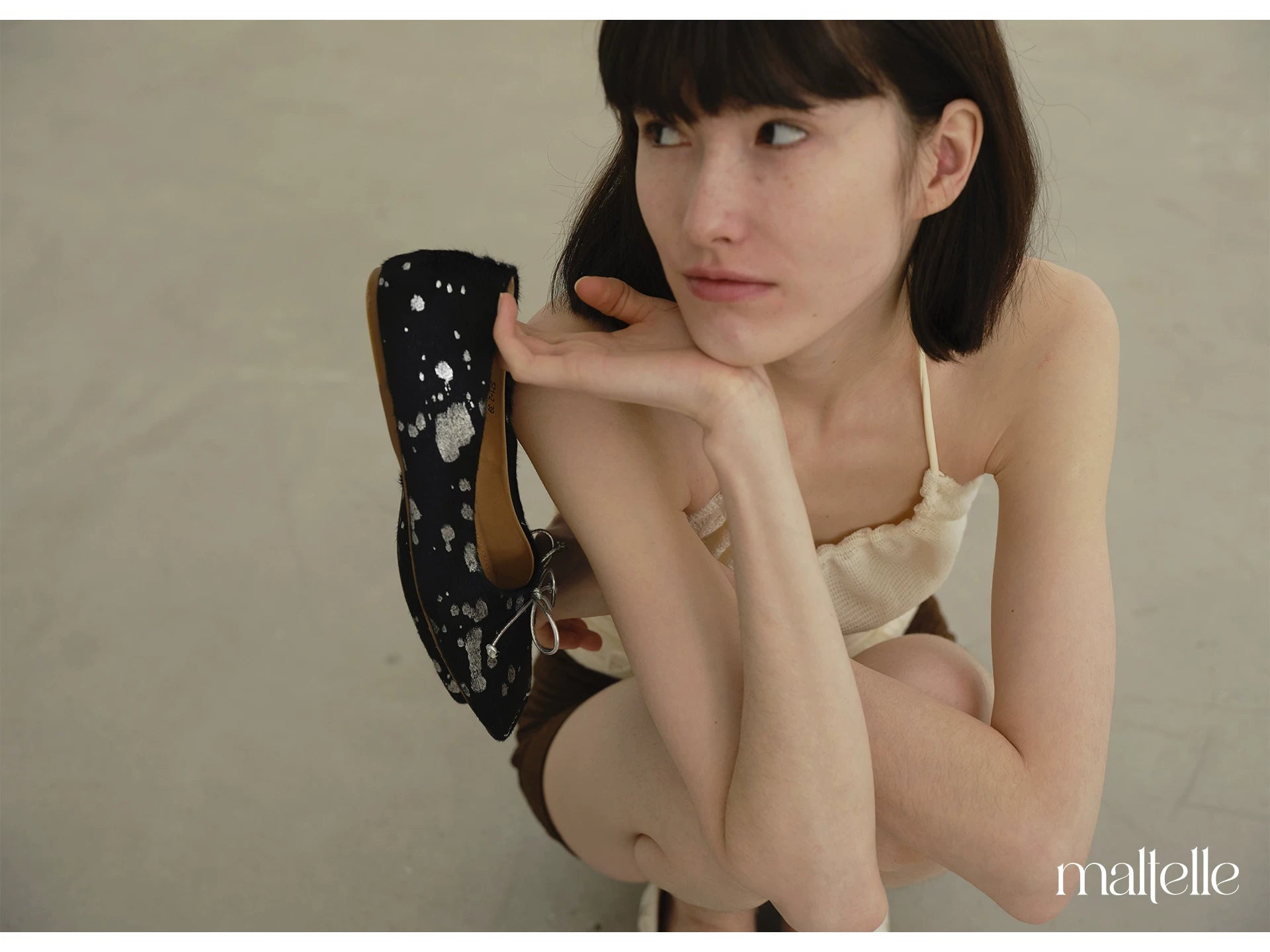 Maltelle Irregular Ink Flats