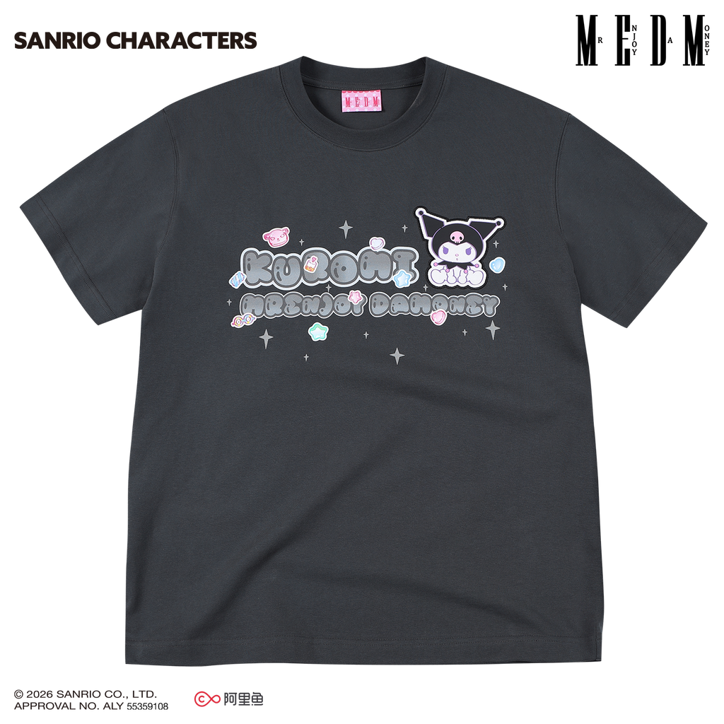 MEDM Cute Print Casual Round Neck Tee