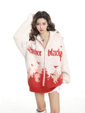 KDASE Alphabet Jacquard Knitted Jacket