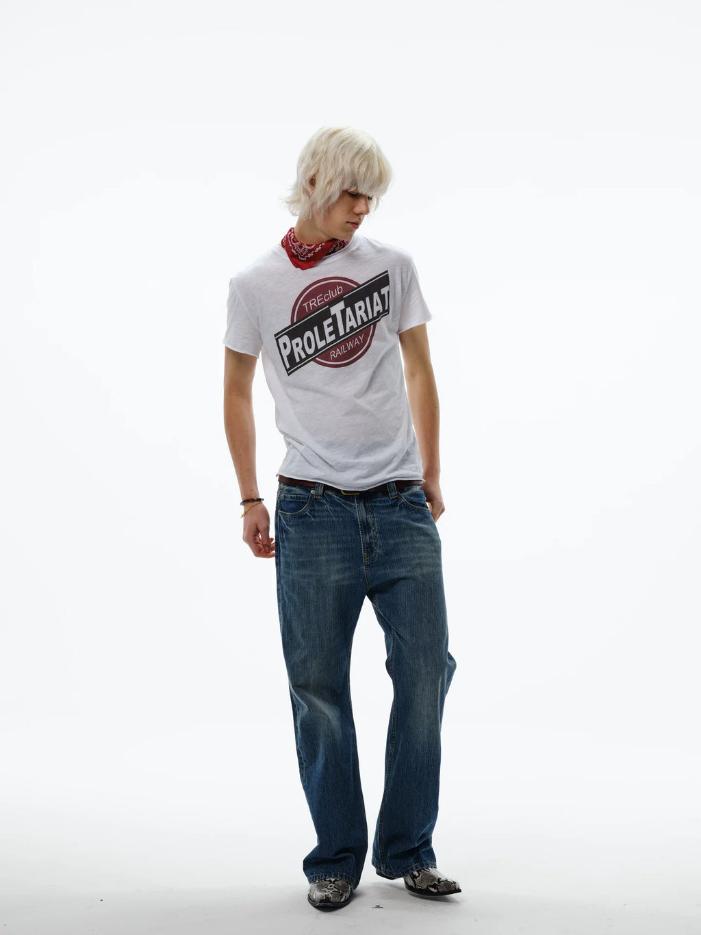 TREclub Vintage Curled Print Versatile Tee